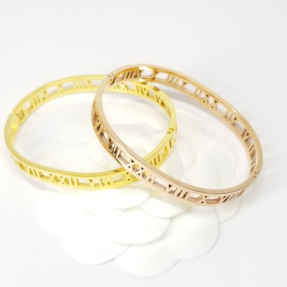 Rose Gold Stainless Steel Number Bracelet NEW - Picture 4 of 8